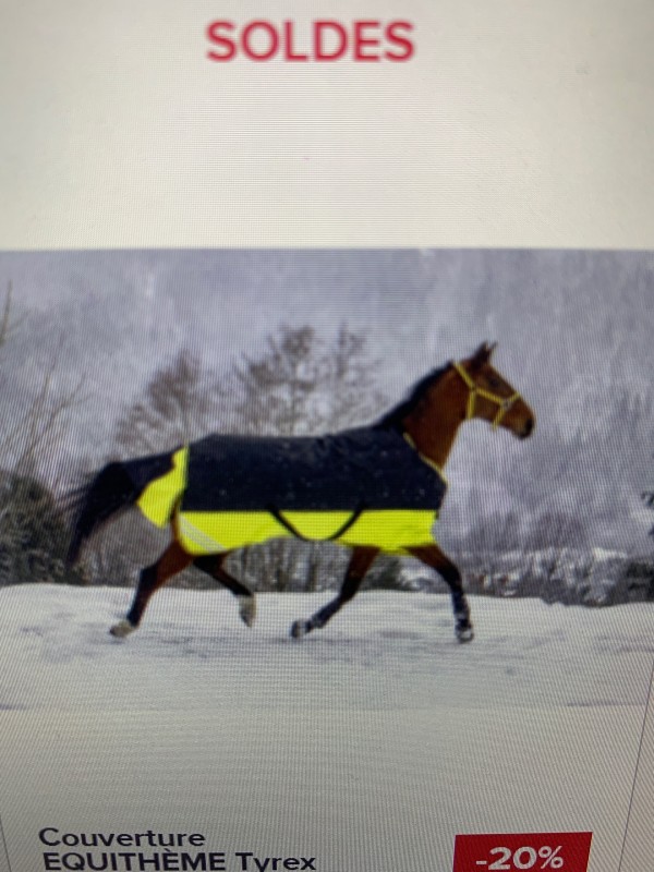  Acheter une couverture pour un cheval au pré avec des bandes réfléchissantes Angoulême 