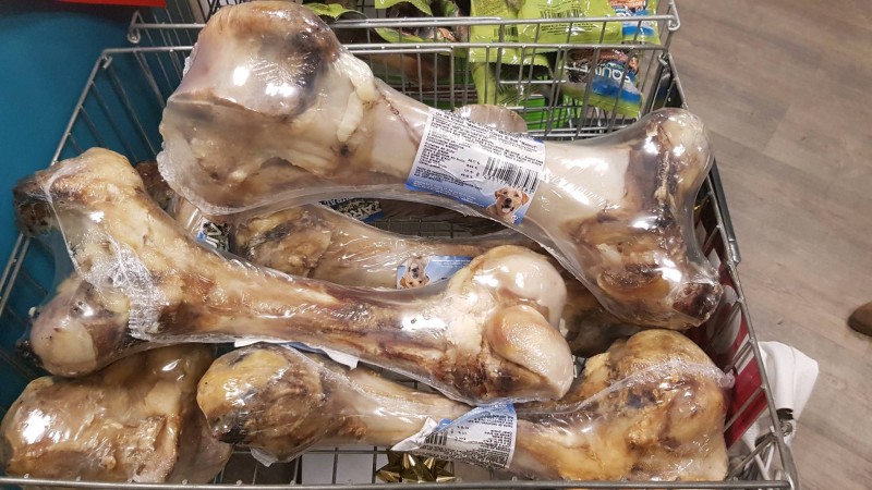 Natural snack pour grand chien à muret